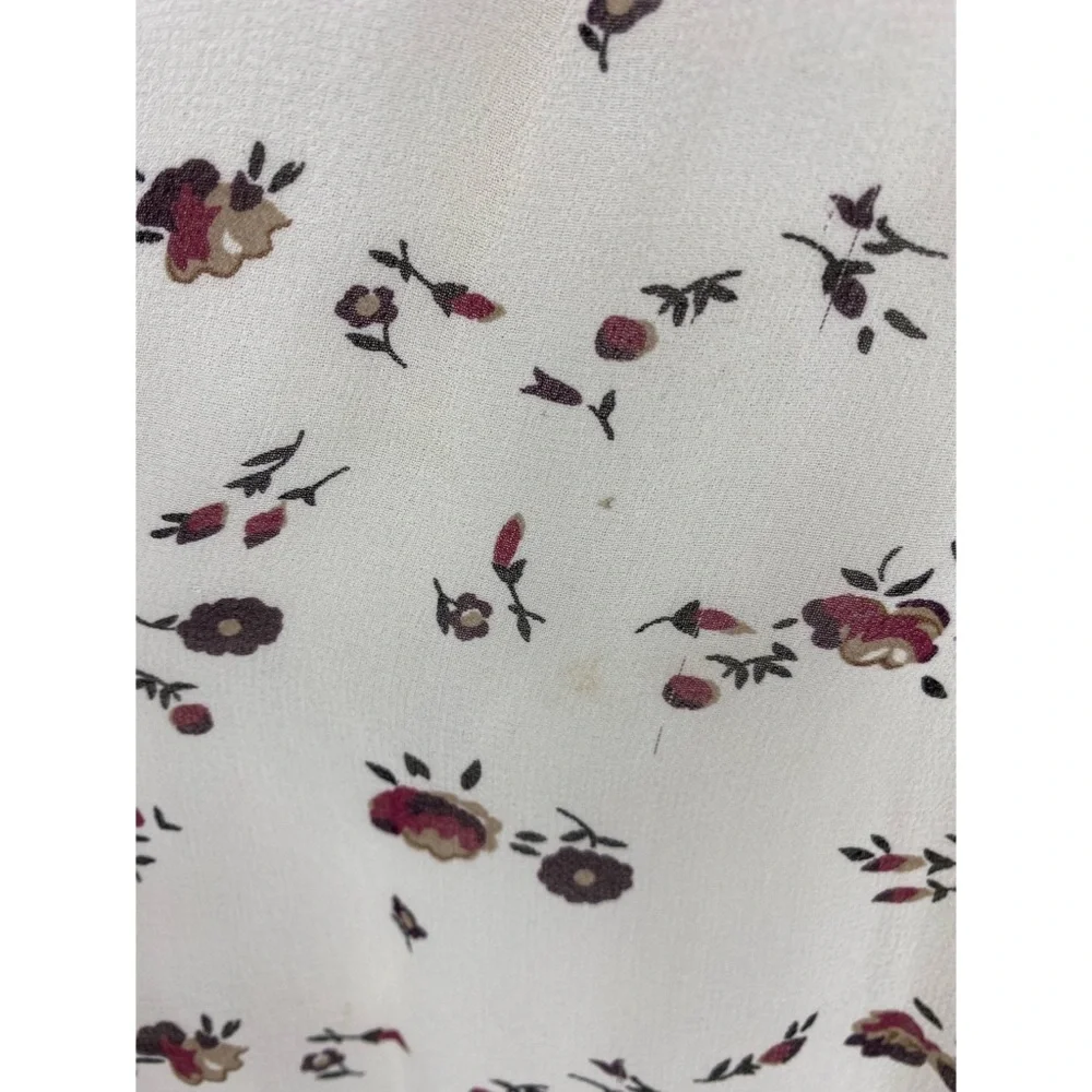 Ulla Johnson Embroidered Chiffon Silk Leena Floral Print Midi Dress - Picture 10 of 13